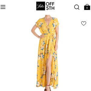 MEGHAN LA floral maxi dress